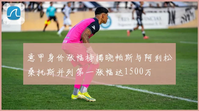 意甲身价涨幅榜揭晓帕斯与阿利松桑托斯并列第一涨幅达1500万